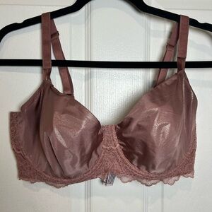 Victoria's Secret Shimmering Mauve Lace Bra